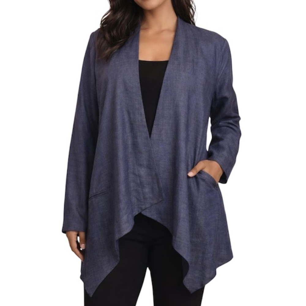 Coldwater Creek 100% Linen Cardigan Jacket